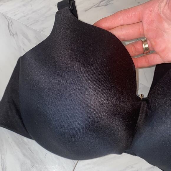 Cacique Black Invisible Backsmoother Lightly Lined Balconette Bra 44DD - Picture 3 of 10